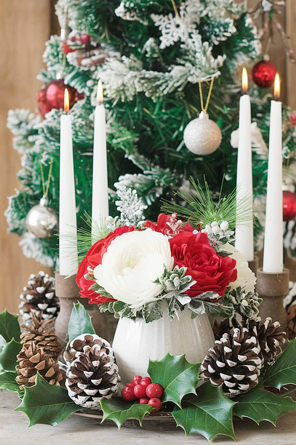 Floral Holiday Centerpiece Ideas