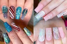 Snowflake Nails Designs and Ideas to Wear in Winter