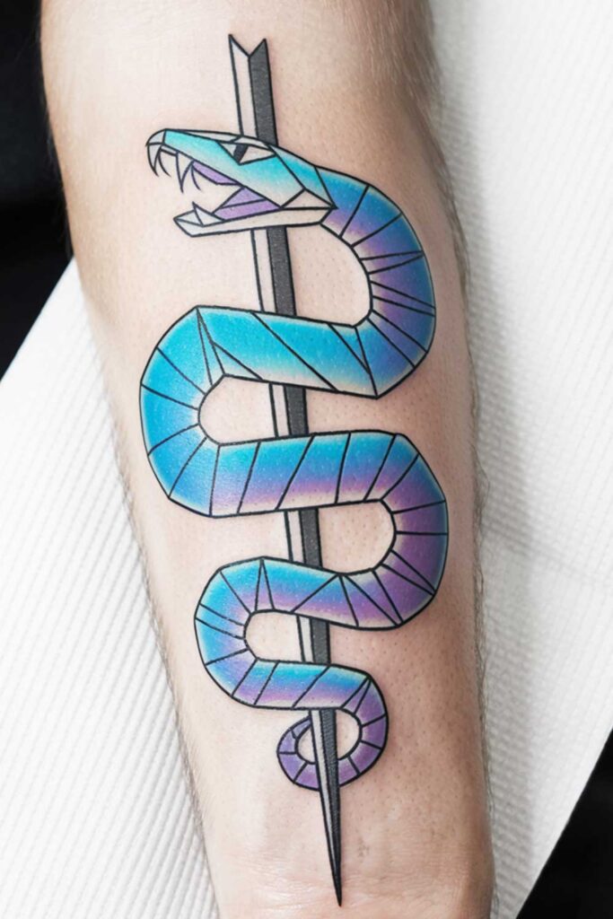 Blue and Purple Snake