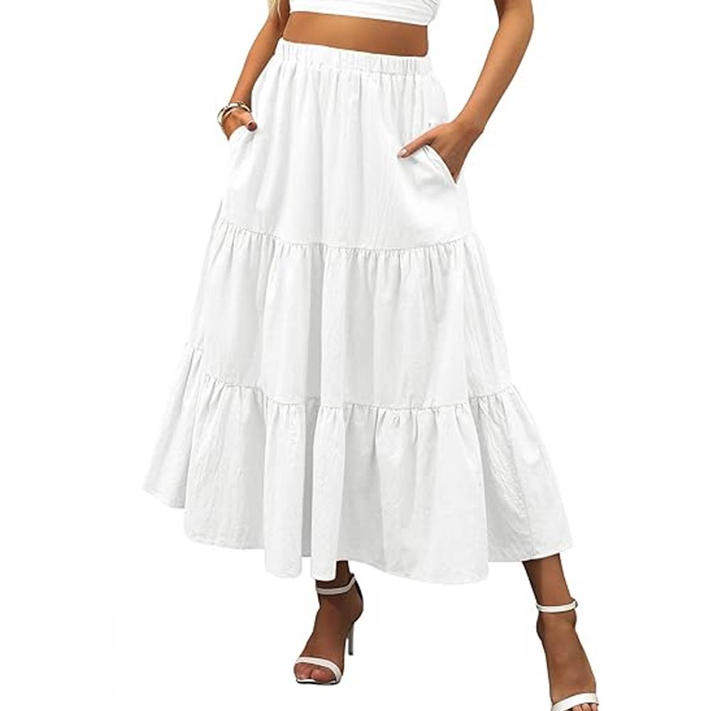 A-Line Midi Skirt