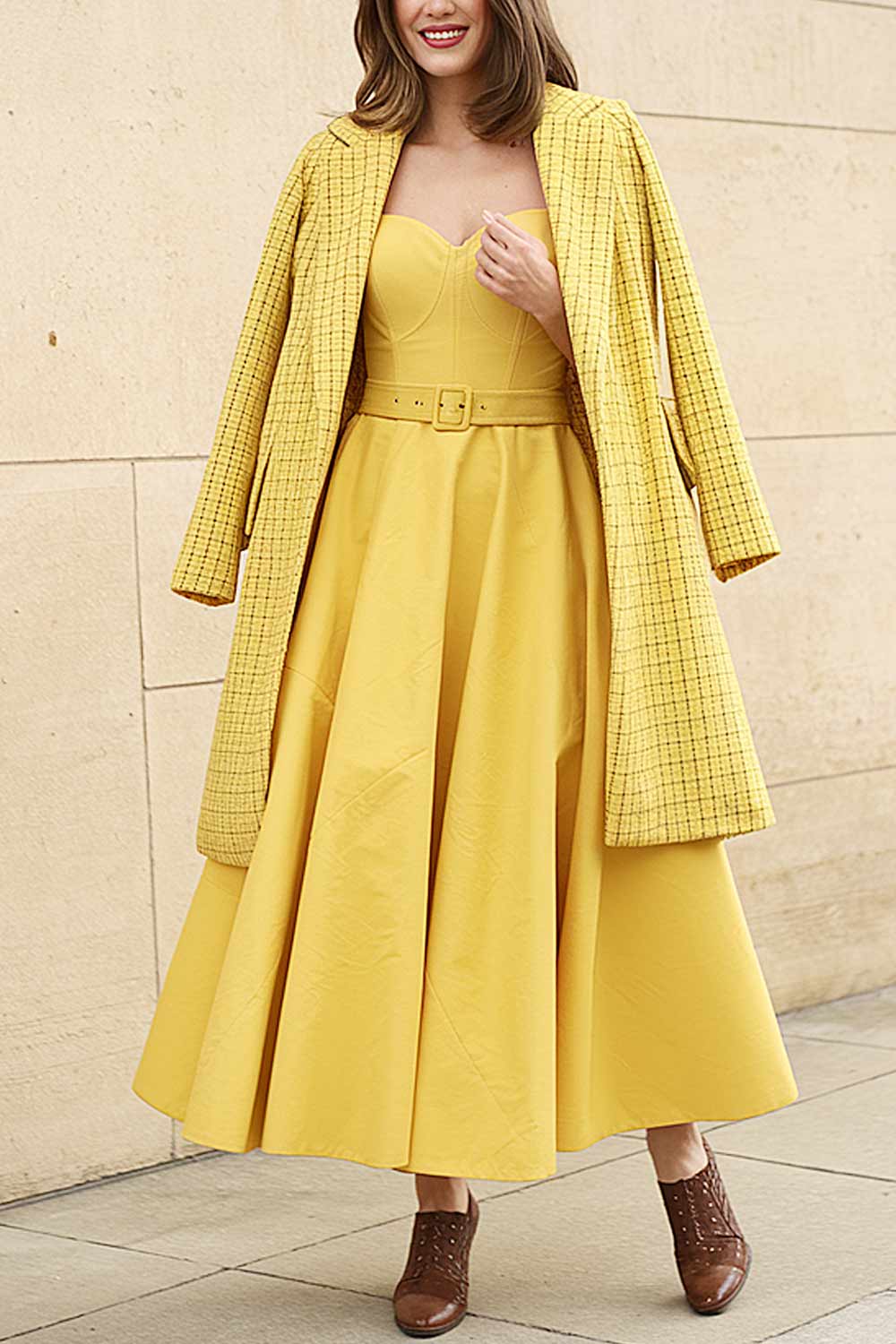 Monochromatic Yellow Outfits for Valentines Day