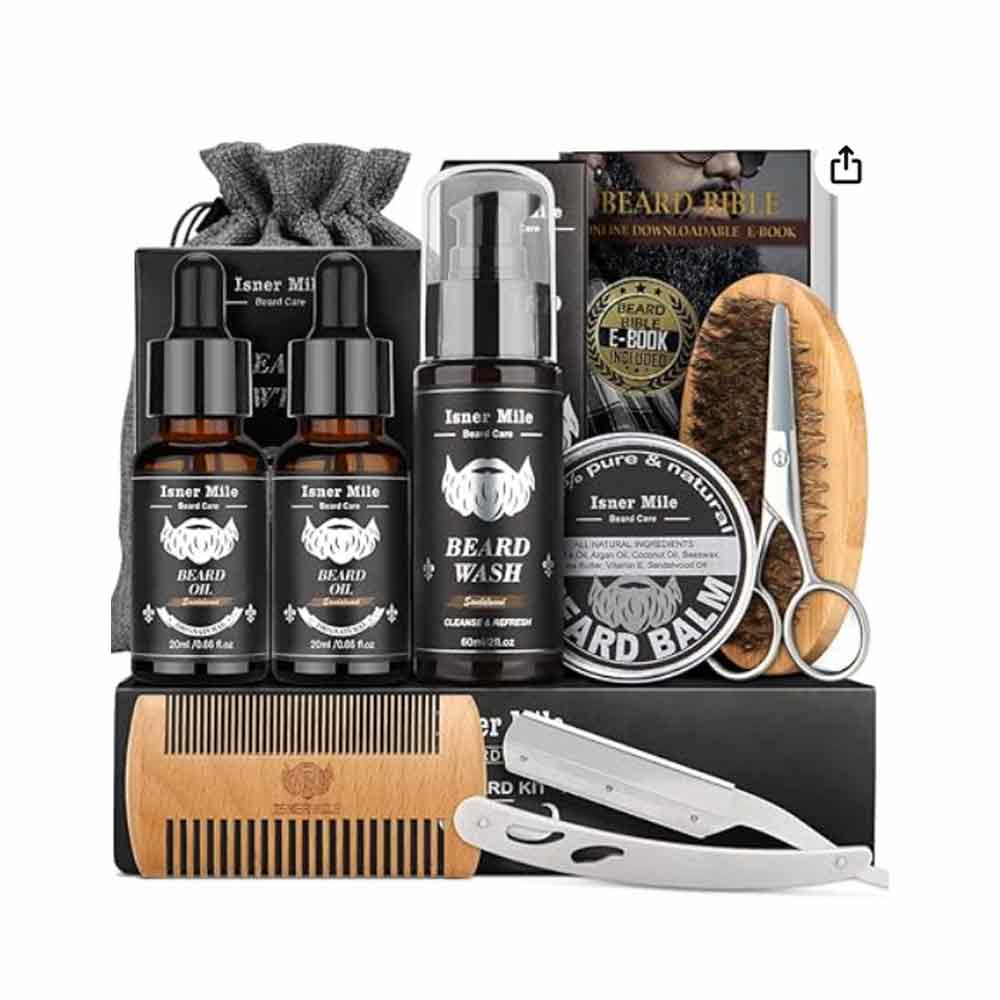 Grooming & Trimming Set with Beard Shampoo Wash