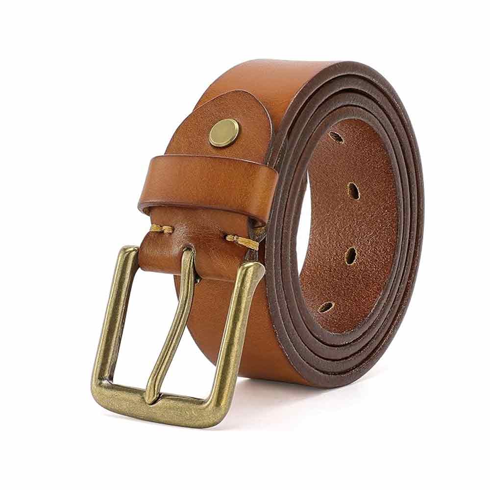 Thicken Full Grain Leather Mens Belt