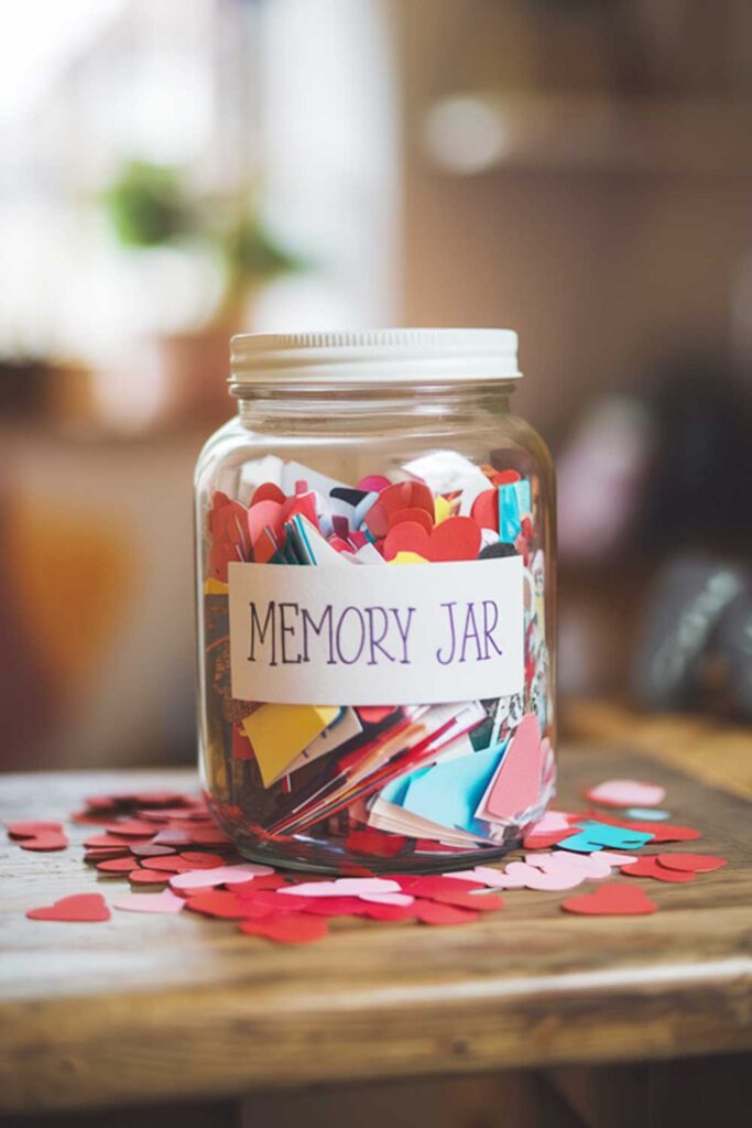 Memory Jar Filled with Notes Of Your Favorite Moments Together