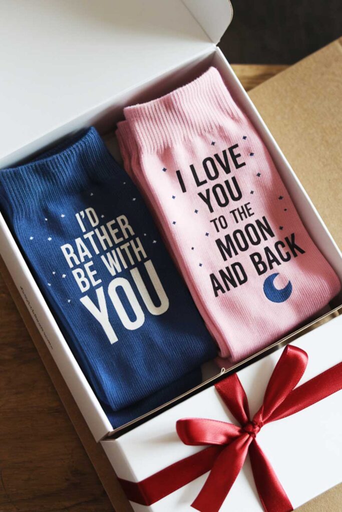 Personalized Socks With Fun Prints Or Inside Jokes