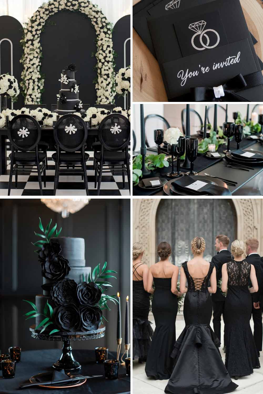 Black Wedding Elegance