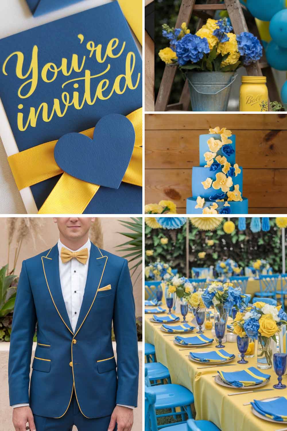 Blue & Yellow Wedding Colors