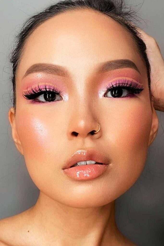 Baby Pink #browneyesmakeup #makeupforbrowneyes #browneyesmakeupideas