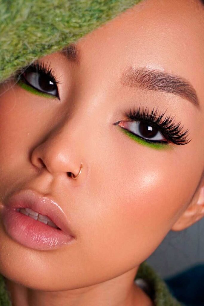 Juicy Green #browneyesmakeup #makeupforbrowneyes #browneyesmakeupideas