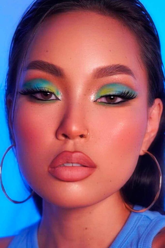 Ocean Inspired #browneyesmakeup #makeupforbrowneyes #browneyesmakeupideas