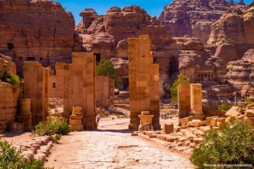 In which country would you find the ancient city of Petra?