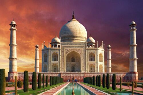 What country is known for the Taj Mahal?