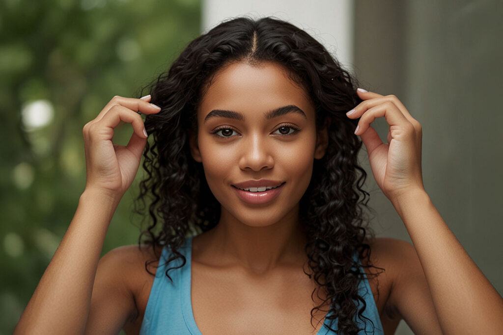 How does your hair feel after being washed and air-dried?