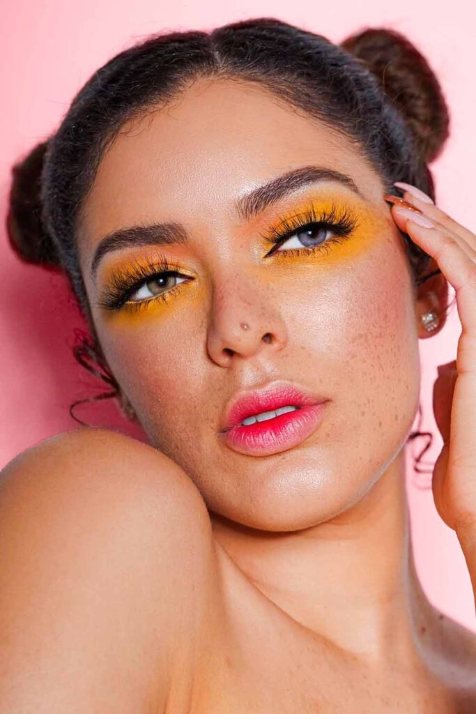 Yellow Hack #prommakeup #prommakeupideas