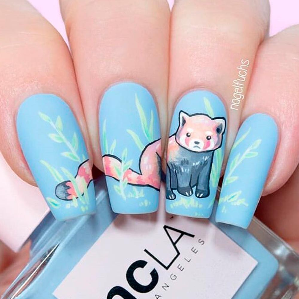 Spring Wildlife-Themed Nails