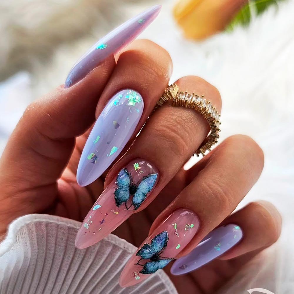 Spring Wildlife-Themed Nails