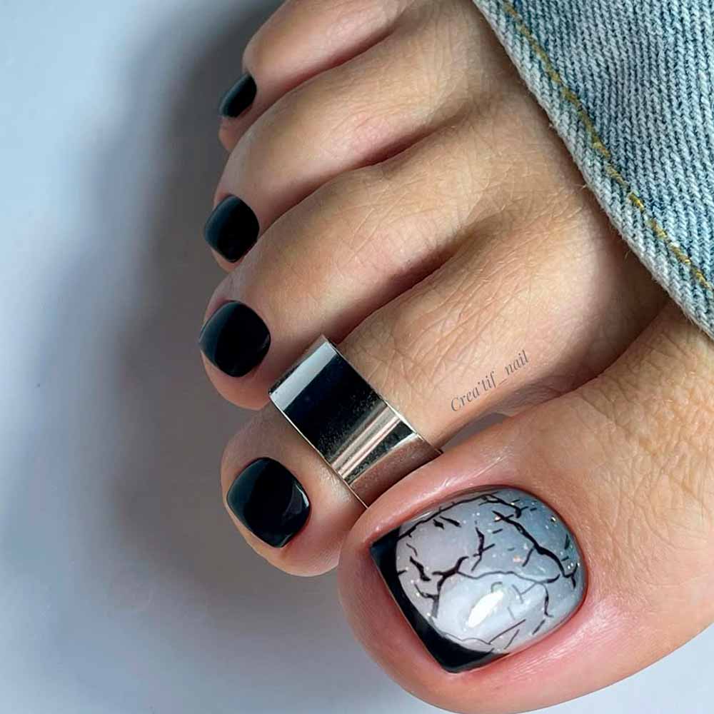 French Toe Nail Designs #toenail #toenails #pedicure #toenaildesigns #pedicuredesigns