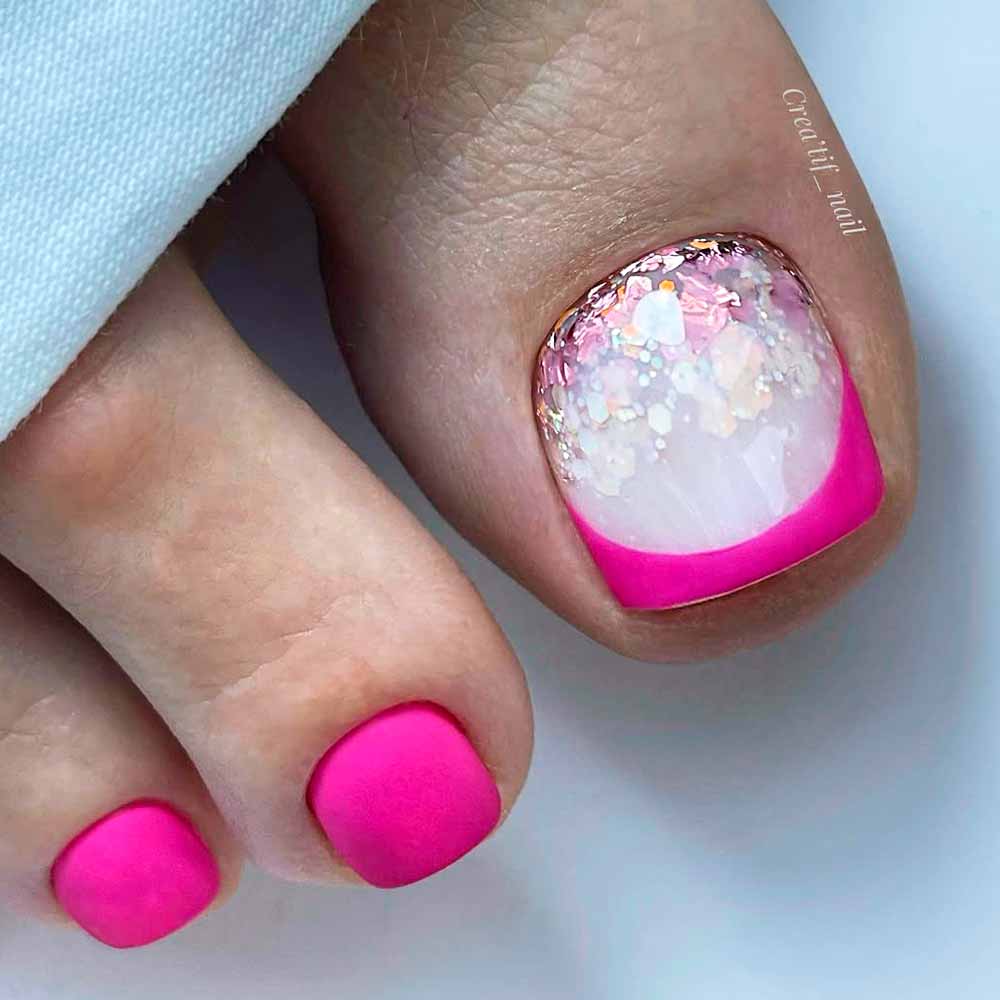 French Toe Nail Designs #toenail #toenails #pedicure #toenaildesigns #pedicuredesigns