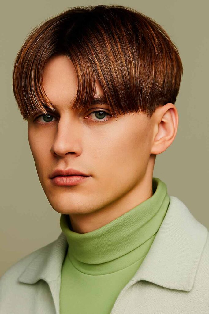Curtains Bangs #bowlcut #bowlcutmen 