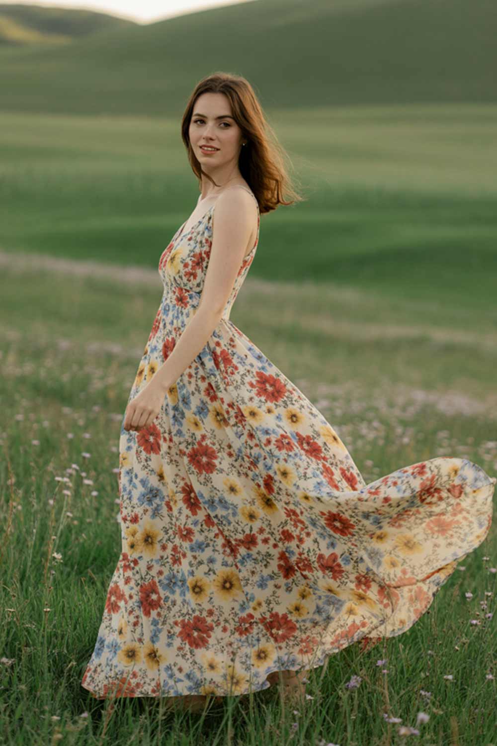Midi and Maxi Floral Dress