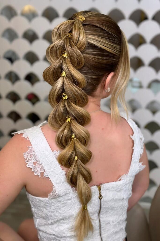 Dutch Pull-Through Braid with Accents