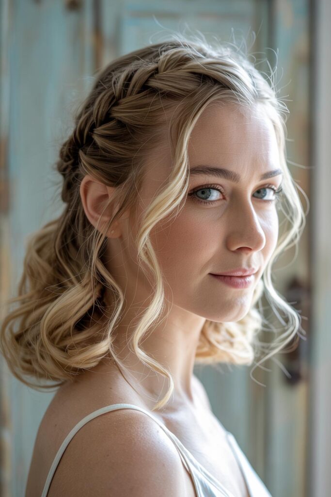 Half-Up Braided Hairstyle