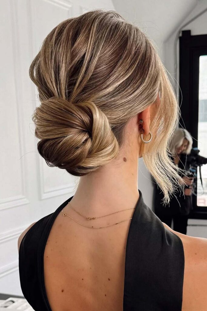 Elegant Low Twist Bun