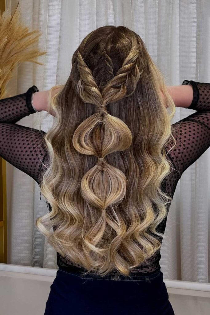 Braided Bubble Cascade