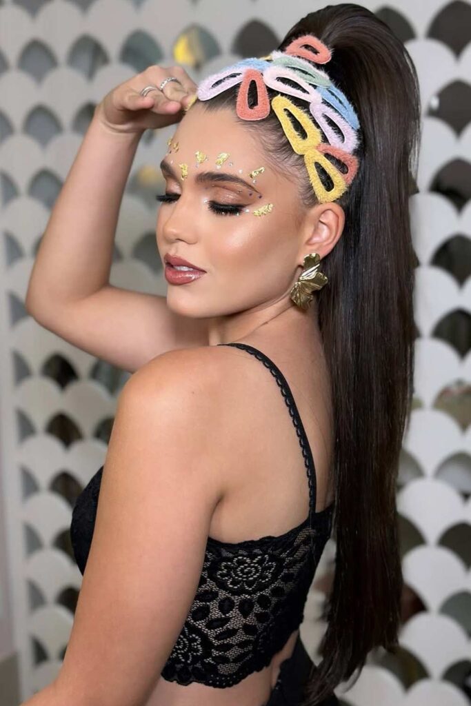 Statement Clips High Ponytail