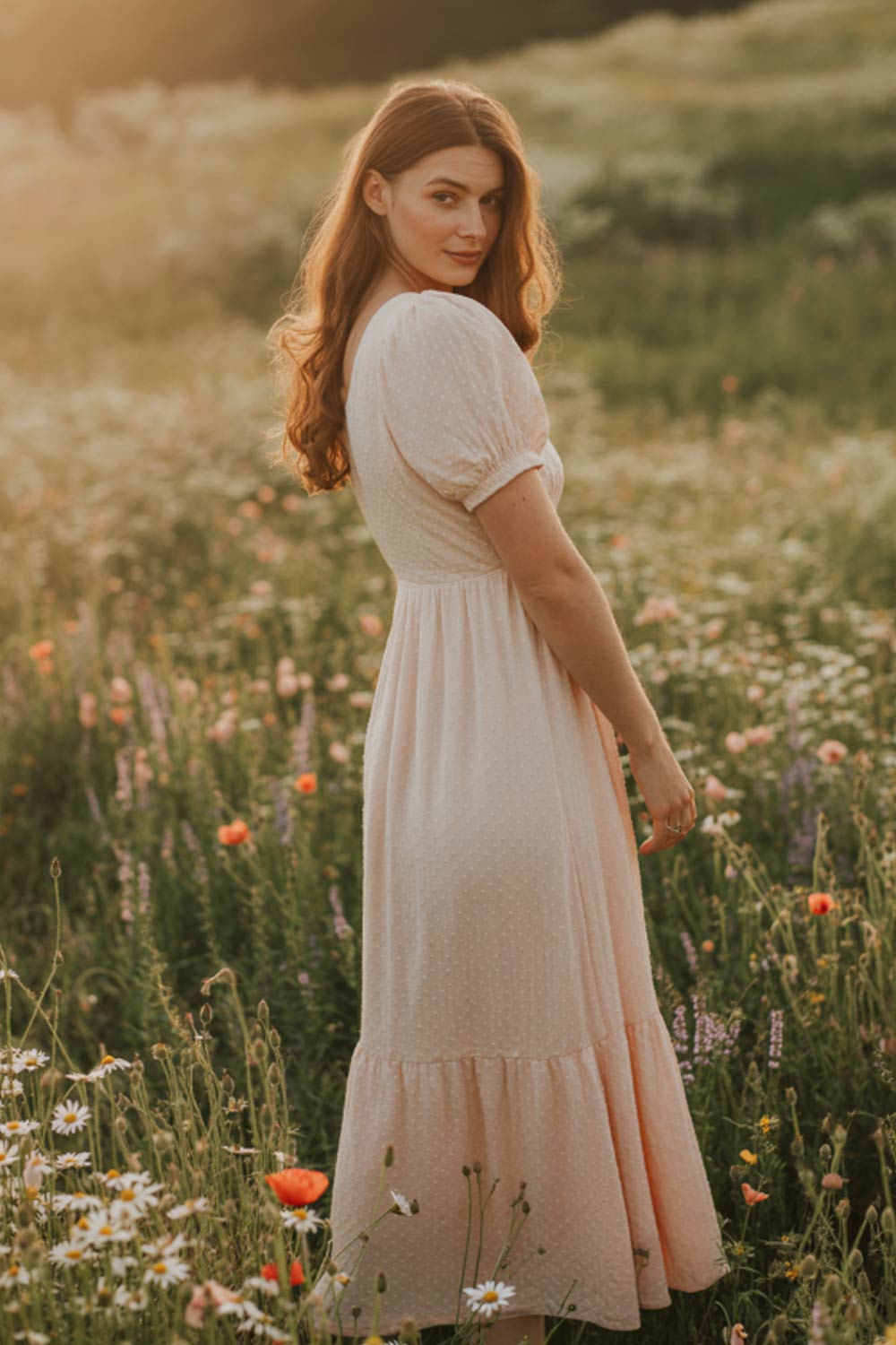 Maxi Dresses with Puff Sleeves