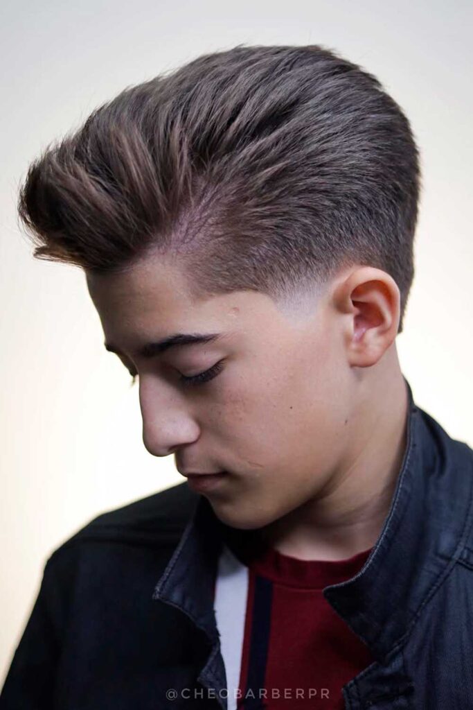 Boys Pompadour #pompadour #pompadourhaircut pompadourhairstyles