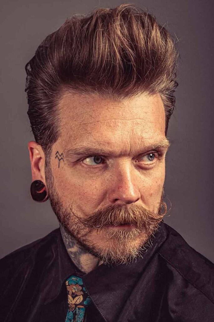 Messy Pomp #pompadour #pompadourhaircut pompadourhairstyles