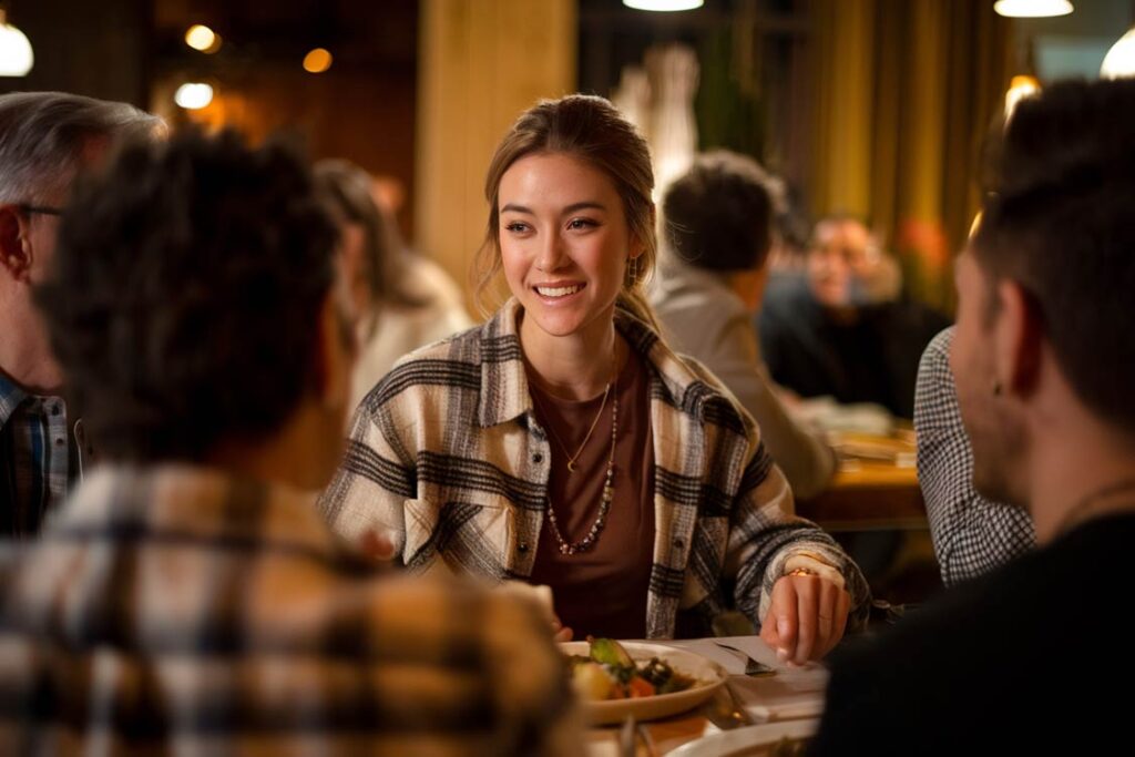 You're at a dinner with people you barely know. What's your vibe?