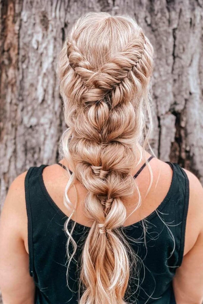 Boho Fishtail and Pull-Through Braid Combo