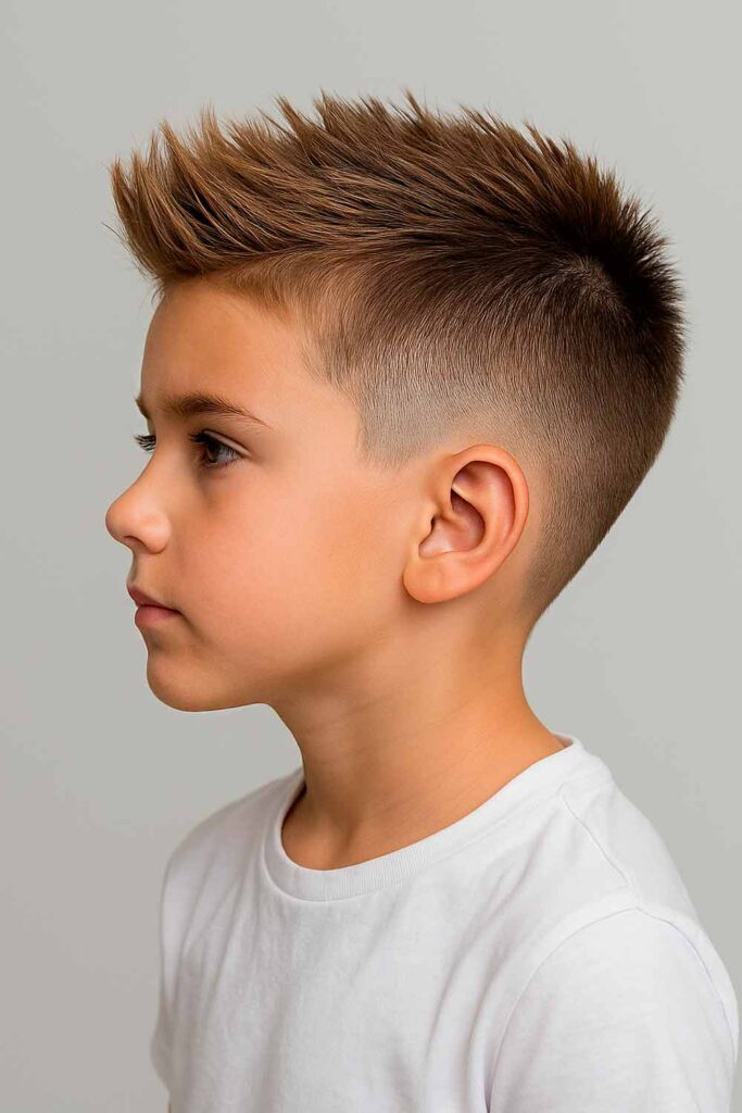 Faux Hawk Boys #fauxhawk #fauxhawkhaircut #fauxhawkhairstyle
