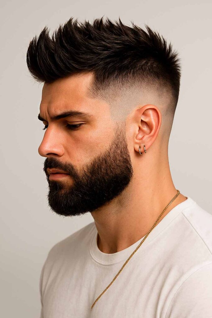 Faux Hawk Fade #fauxhawk #fauxhawkhaircut #fauxhawkhairstyle
