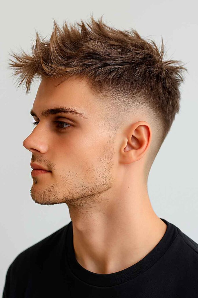 Messy Faux Hawk #fauxhawk #fauxhawkhaircut #fauxhawkhairstyle