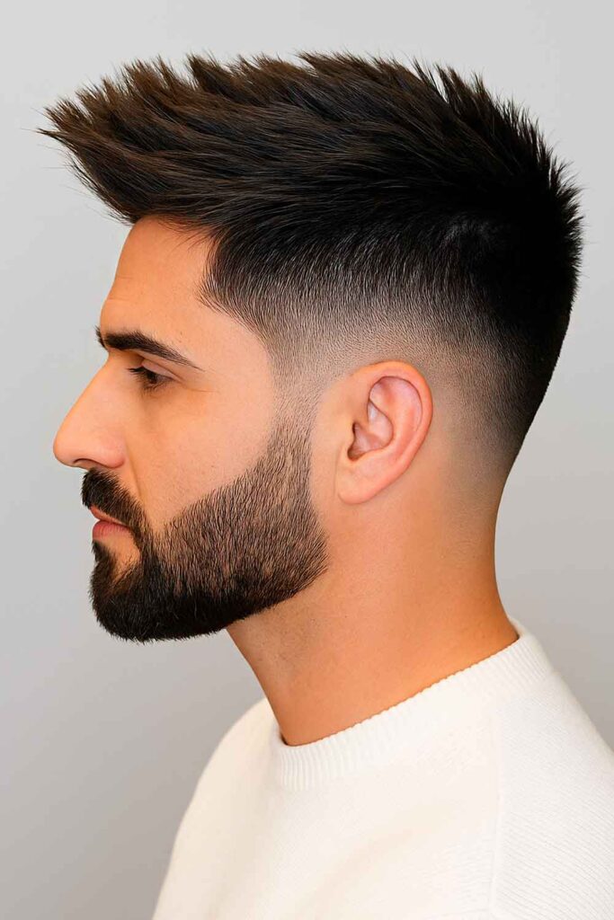 Taper Fade Faux Hawk #fauxhawk #fauxhawkhaircut #fauxhawkhairstyle