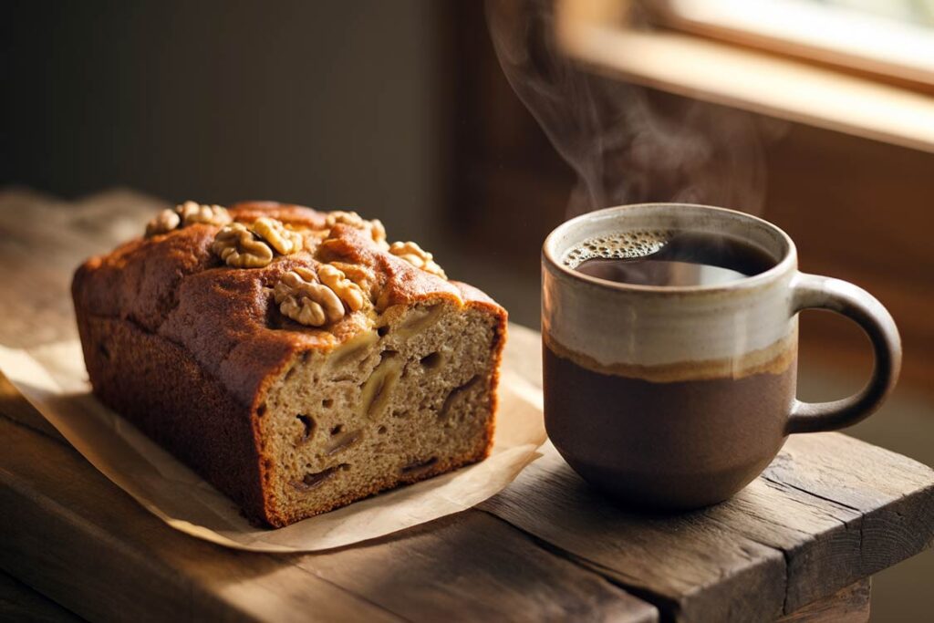 Banana bread + coffee