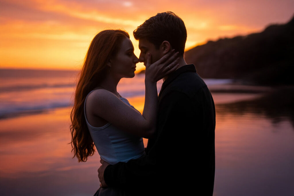 When you think about your ideal romantic moment, you picture...