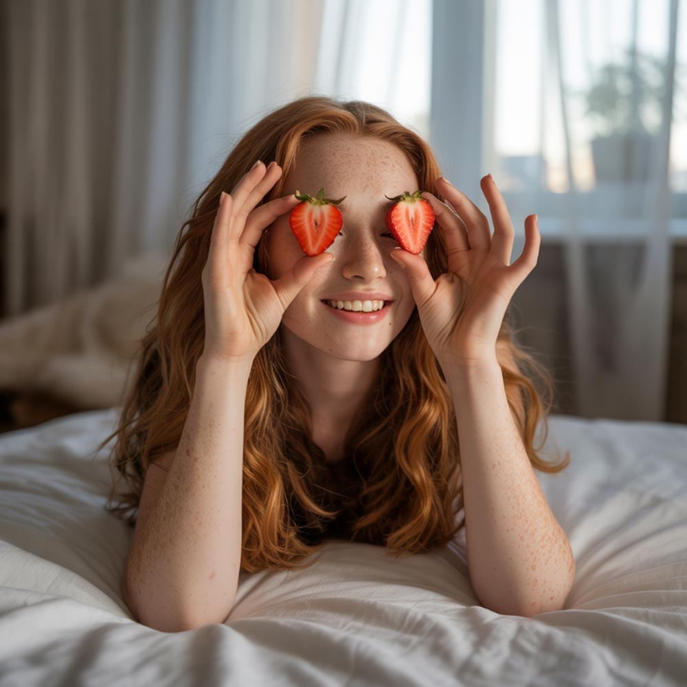 Strawberries Slices Mask