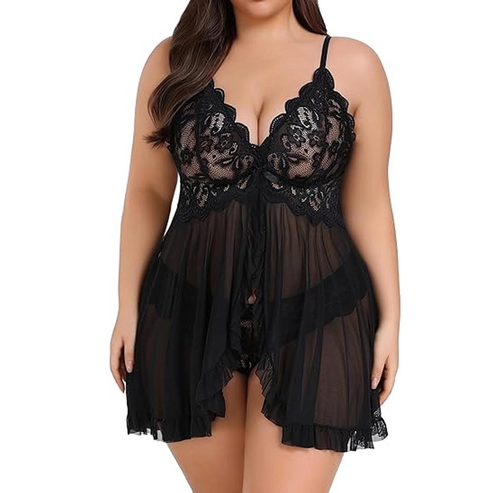 Lace Babydoll Plus Size Lingerie