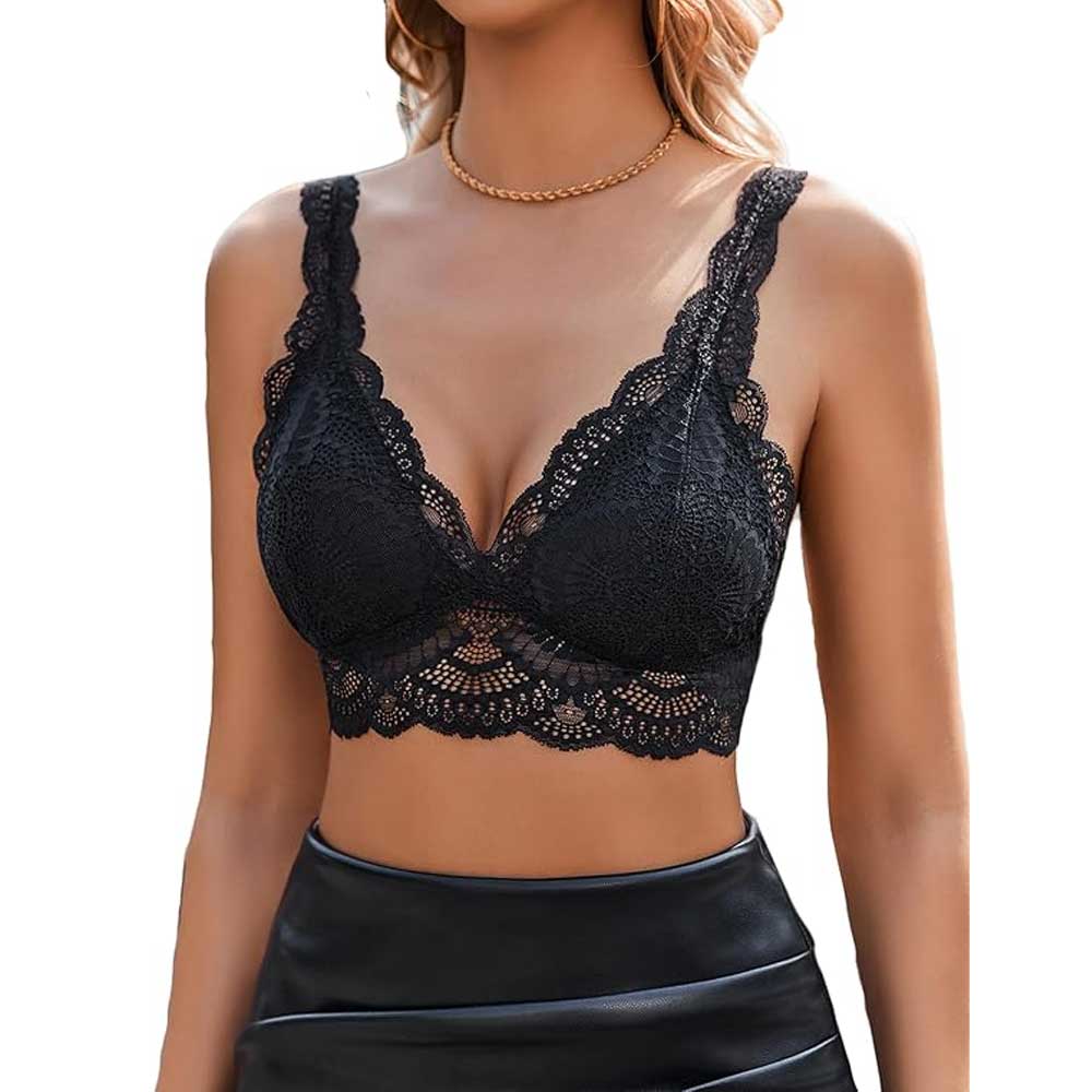 Triangle Plunge Wireless Bralette