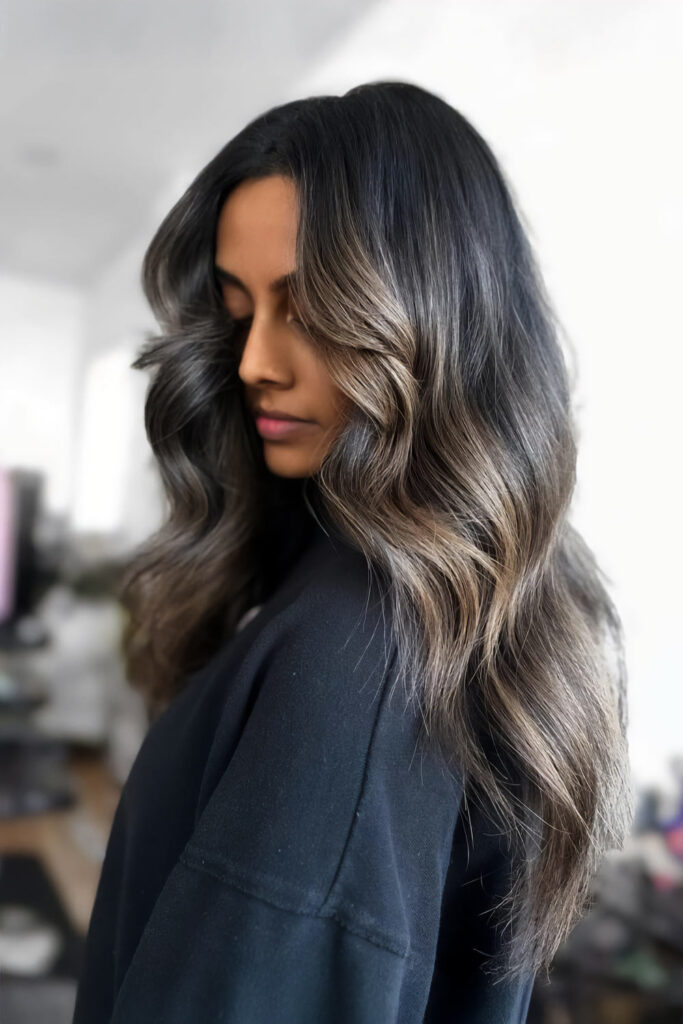 Cool-Toned Brunette Ombre