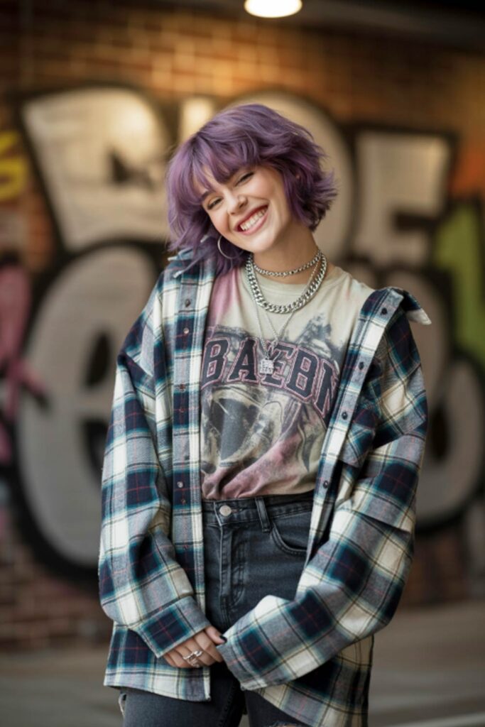 Casual Look with Plaid Shirt