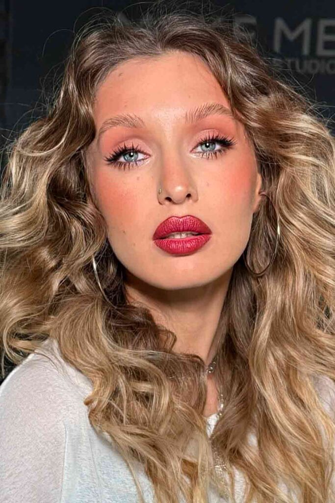 Elegant Peach Muse #grayeyesmakeup #makeupgrayeyes