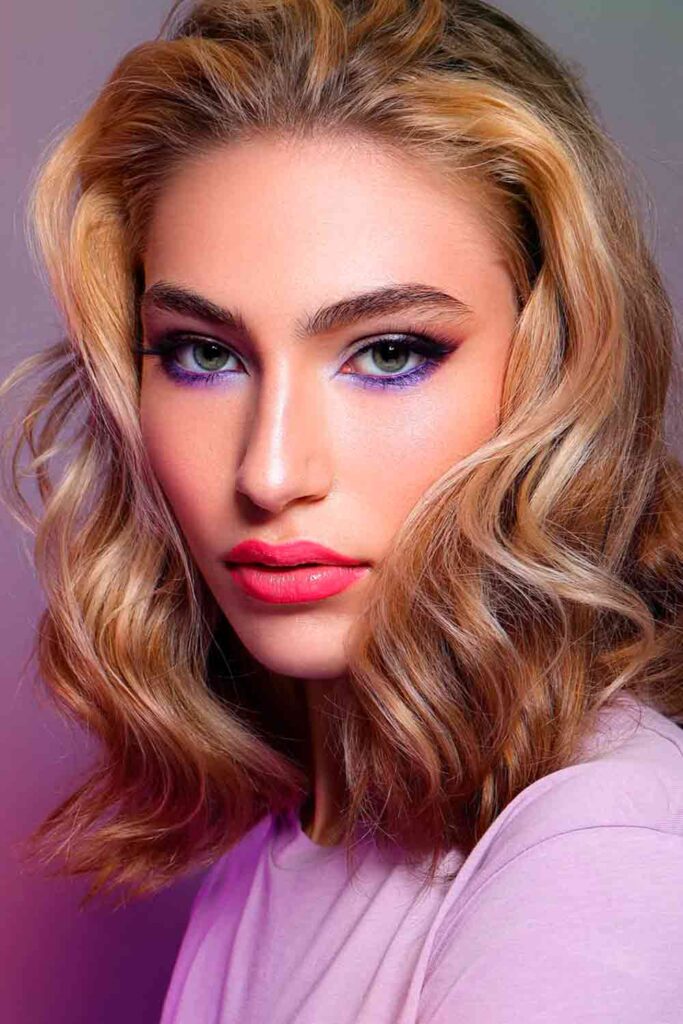 Dramatic Violet Wing #grayeyesmakeup #makeupgrayeyes