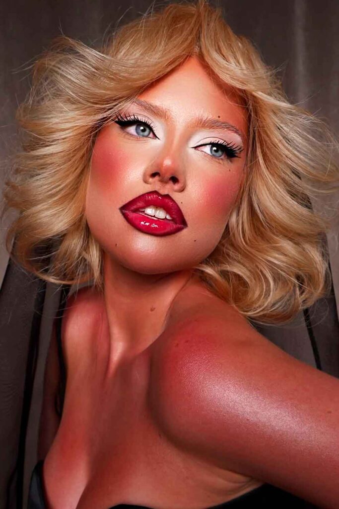 Heavy Blonde Bomb #grayeyesmakeup #makeupgrayeyes
