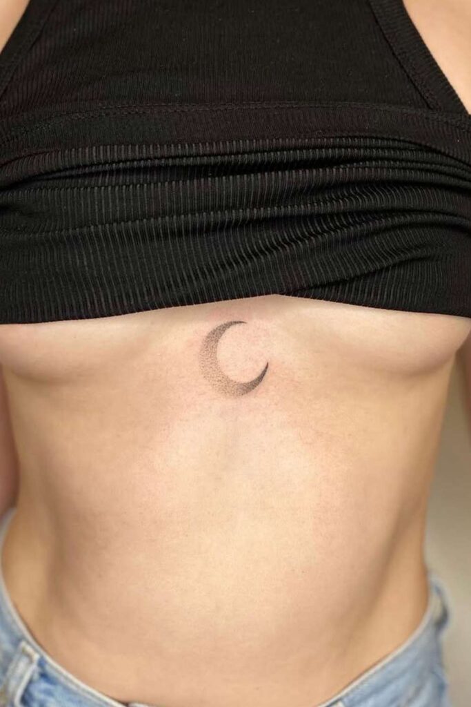 Dotwork Moon Design
