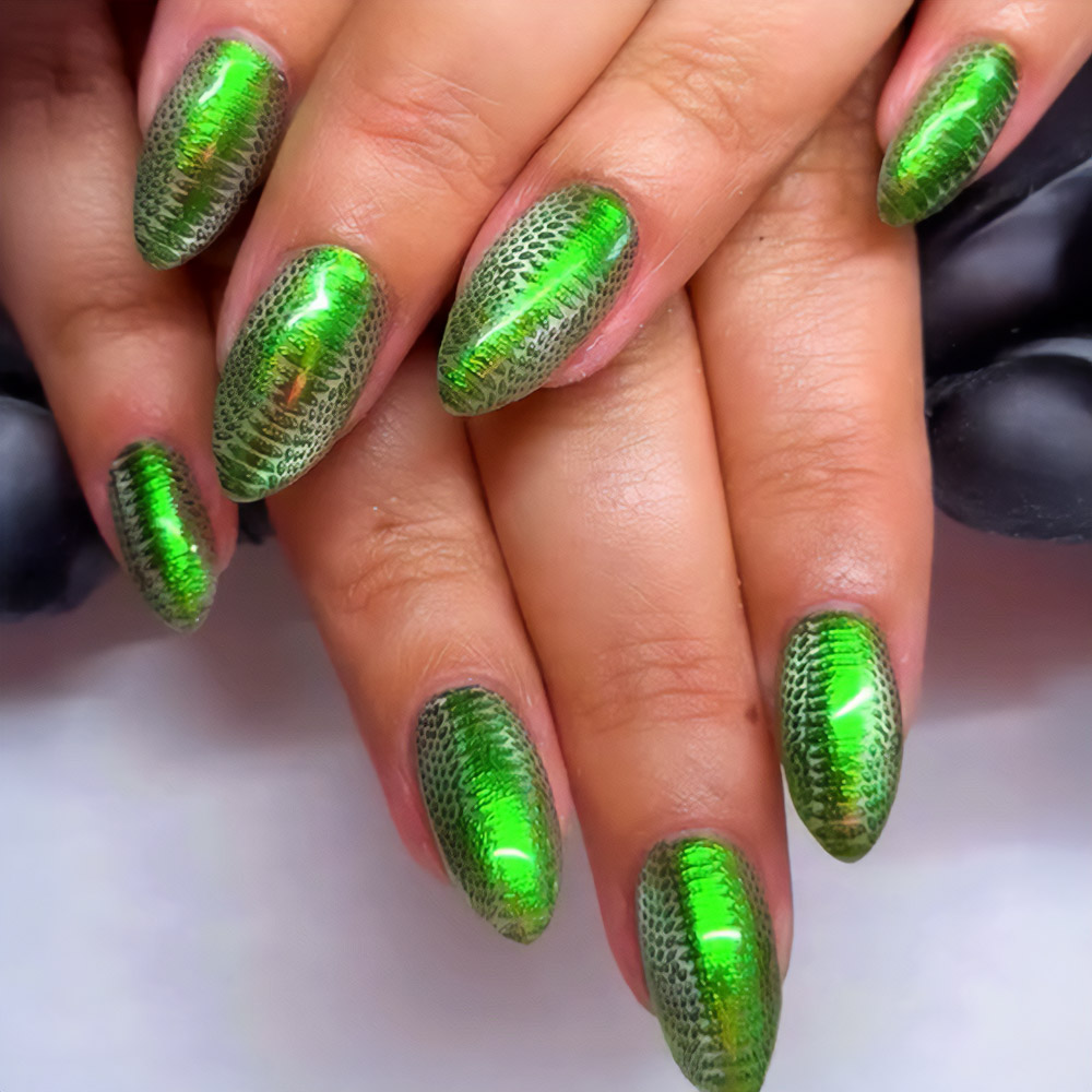 Crocodile Leather Effect Stilettos